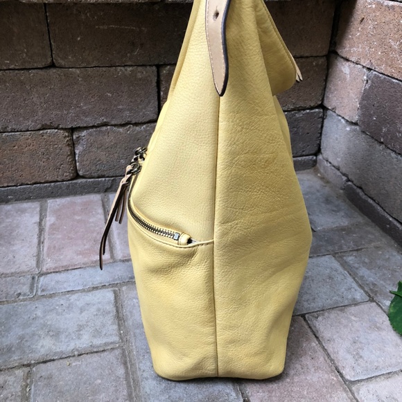 Cynthia Rowley butter yellow leather tote bag - Picture 5 of 8